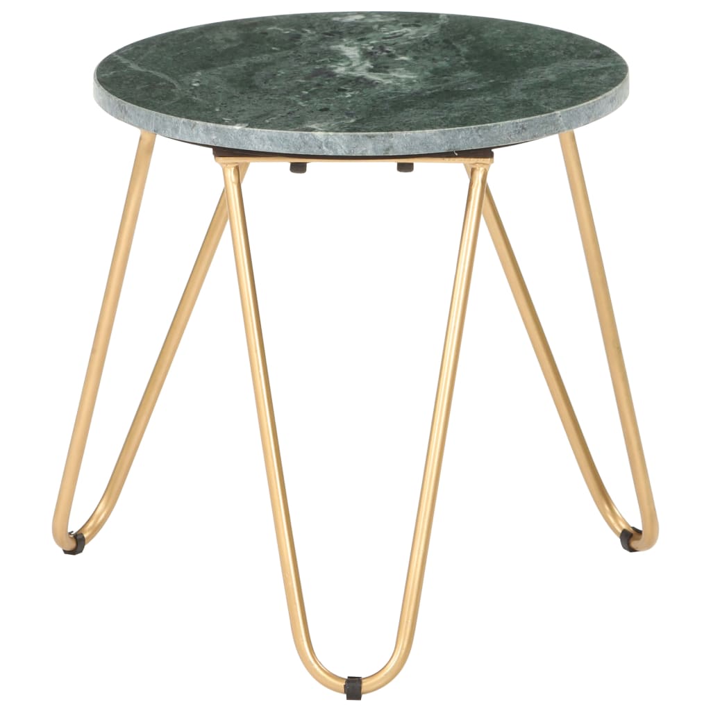 Salontafel 40x40x40 cm echt steen met marmeren textuur groen is nu te koop bij PeponiXL, paradijselijk wonen!