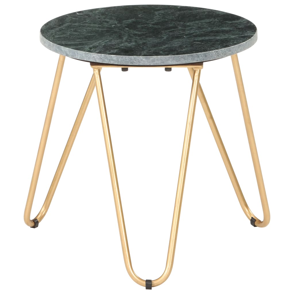 Salontafel 40x40x40 cm echt steen met marmeren textuur groen is nu te koop bij PeponiXL, paradijselijk wonen!