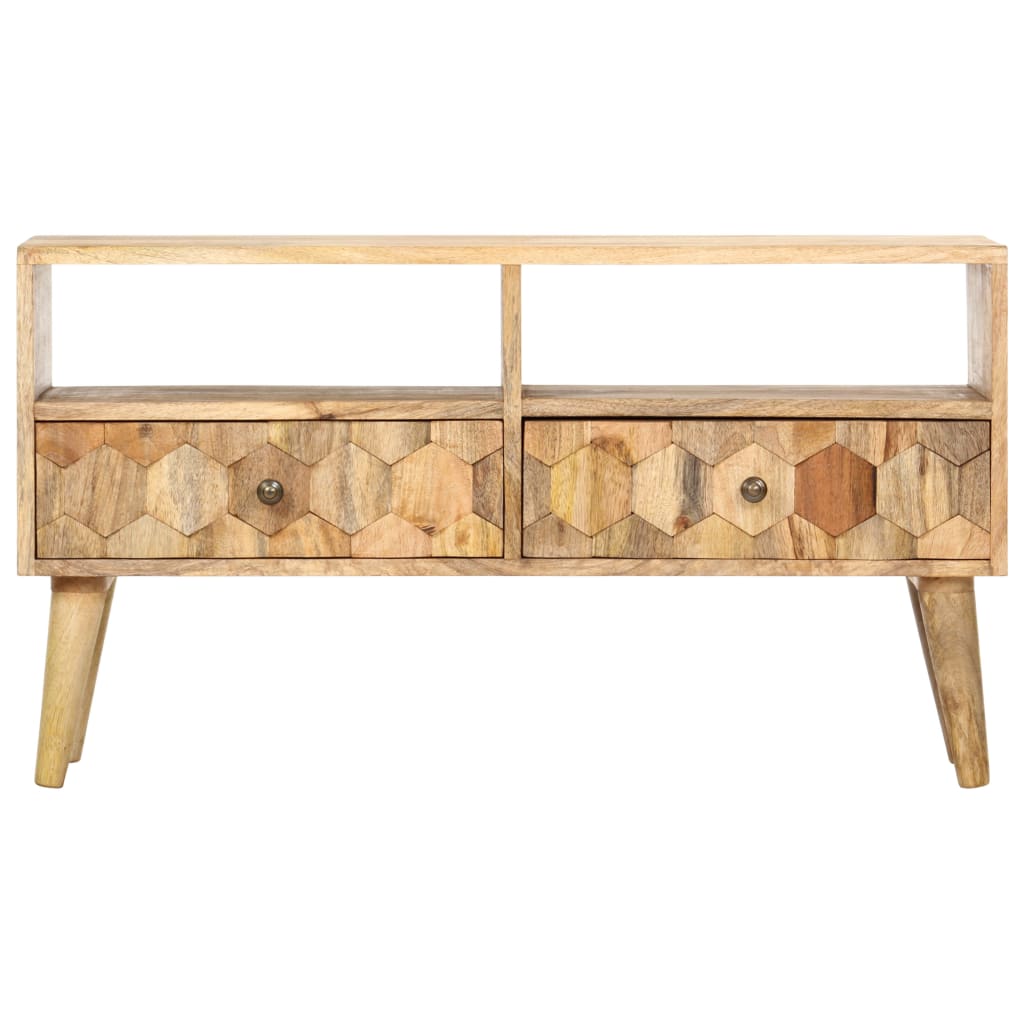 Tv-meubel 90x30x50 cm massief mangohout is nu te koop bij PeponiXL, paradijselijk wonen!