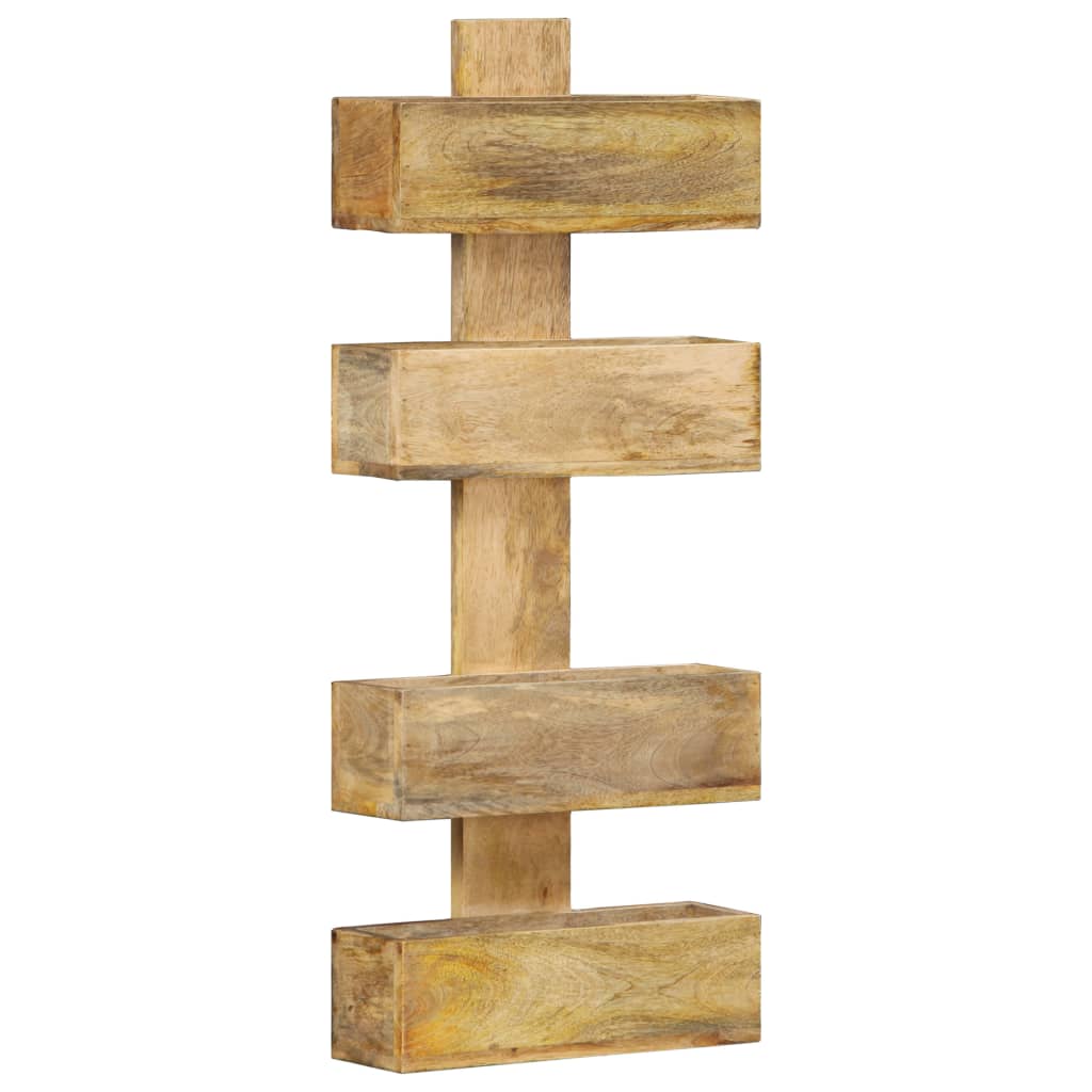 Tijdschriftenwandrek 30x11x72 cm massief mangohout is nu te koop bij PeponiXL, paradijselijk wonen!