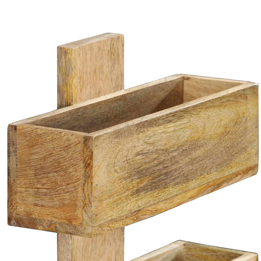 Tijdschriftenwandrek 30x11x72 cm massief mangohout is nu te koop bij PeponiXL, paradijselijk wonen!