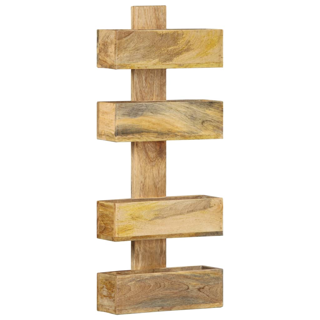 Tijdschriftenwandrek 30x11x72 cm massief mangohout is nu te koop bij PeponiXL, paradijselijk wonen!