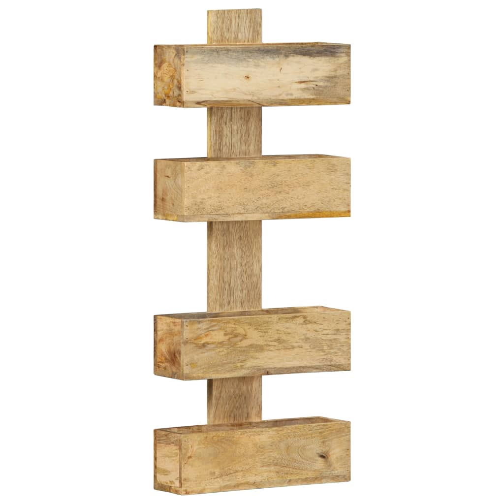 Tijdschriftenwandrek 30x11x72 cm massief mangohout is nu te koop bij PeponiXL, paradijselijk wonen!