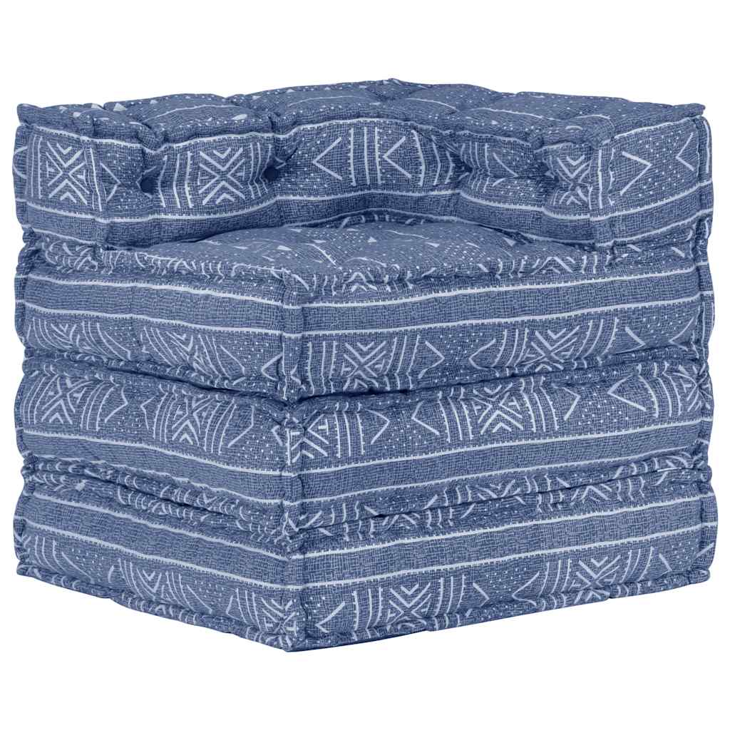 Poef modulair stof indigo is nu te koop bij PeponiXL, paradijselijk wonen!