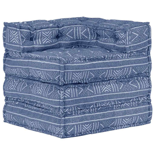 Poef modulair stof indigo is nu te koop bij PeponiXL, paradijselijk wonen!
