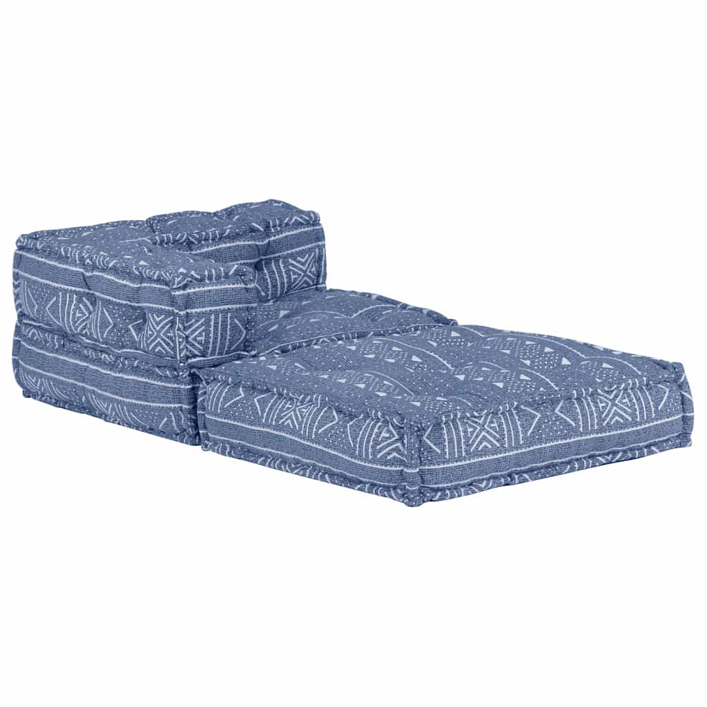 Poef modulair stof indigo is nu te koop bij PeponiXL, paradijselijk wonen!
