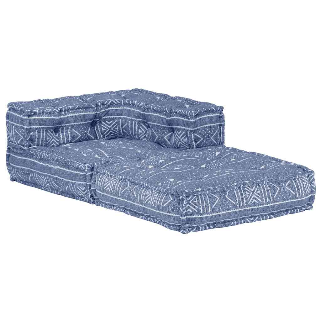 Poef modulair stof indigo is nu te koop bij PeponiXL, paradijselijk wonen!