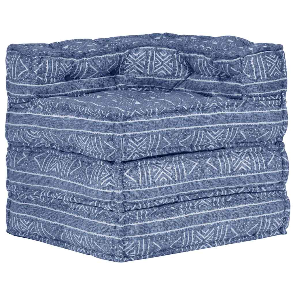 Poef modulair stof indigo is nu te koop bij PeponiXL, paradijselijk wonen!