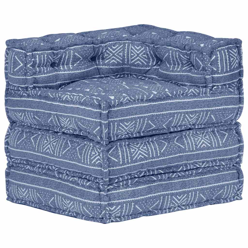 Poef modulair stof indigo is nu te koop bij PeponiXL, paradijselijk wonen!