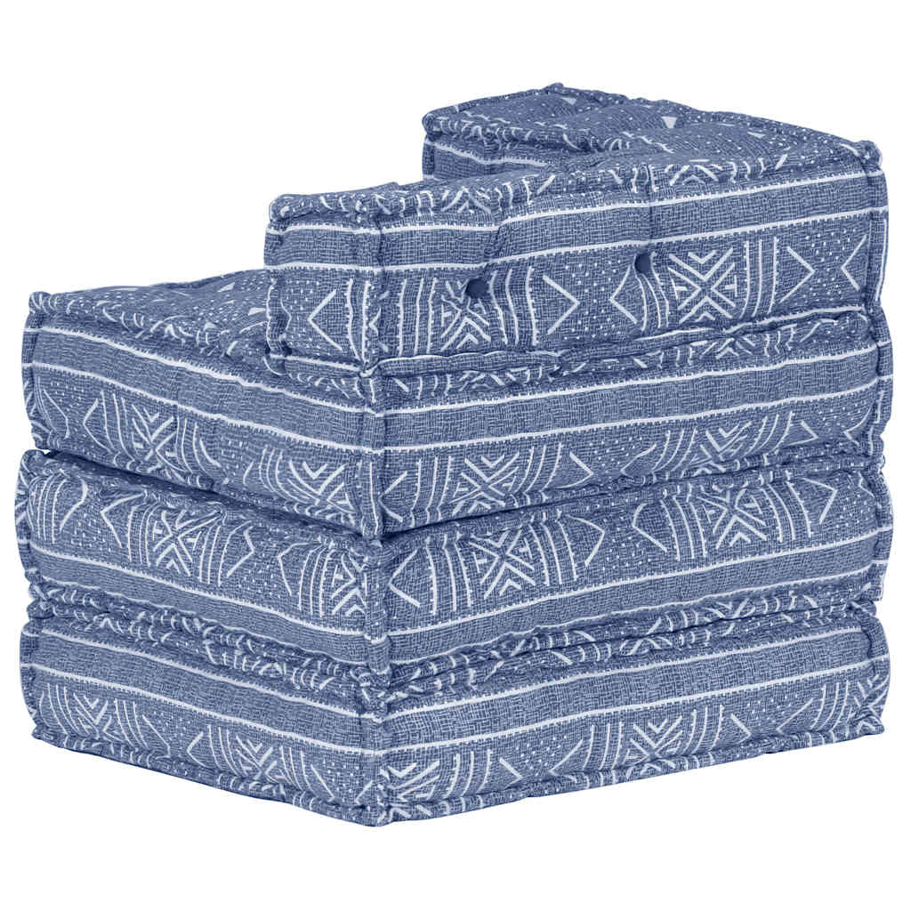 Poef modulair stof indigo is nu te koop bij PeponiXL, paradijselijk wonen!