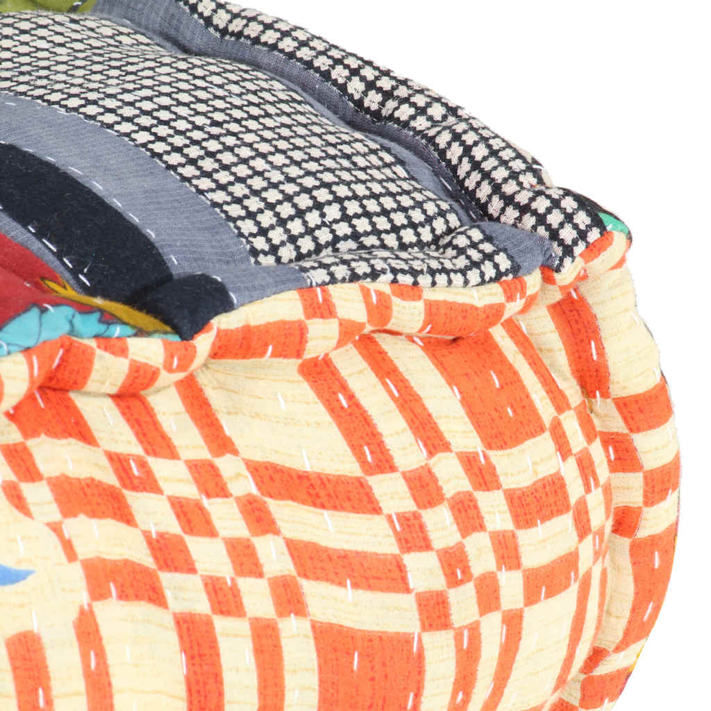 Poef modulair stof patchwork is nu te koop bij PeponiXL, paradijselijk wonen!