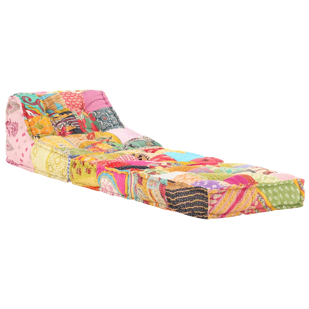 Poef modulair stof patchwork is nu te koop bij PeponiXL, paradijselijk wonen!