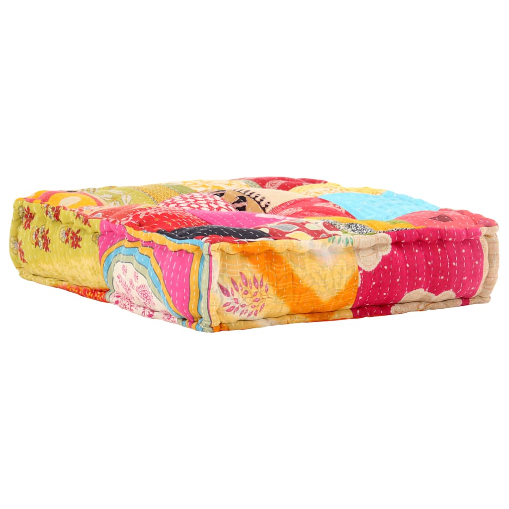 Poef modulair stof patchwork is nu te koop bij PeponiXL, paradijselijk wonen!
