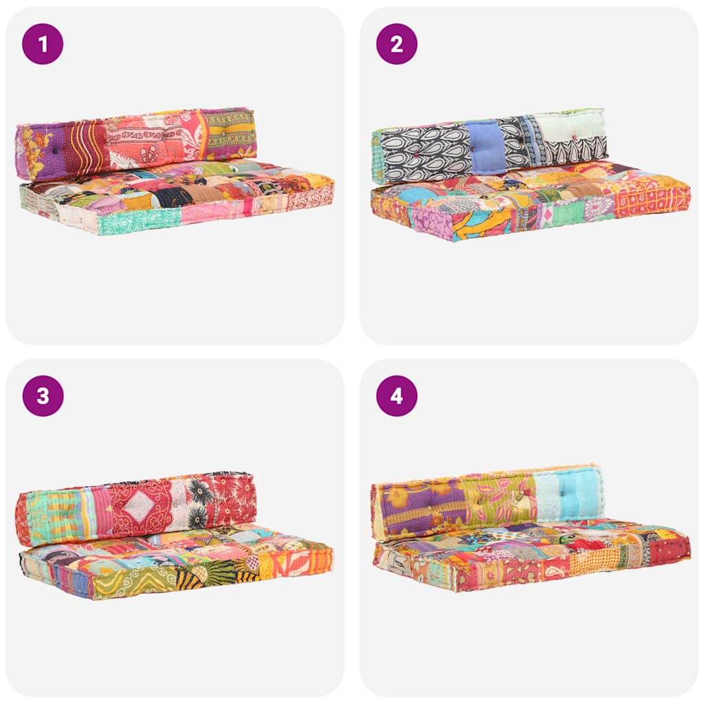 Bankkussen pallet stof patchwork meerkleurig is nu te koop bij PeponiXL, paradijselijk wonen!