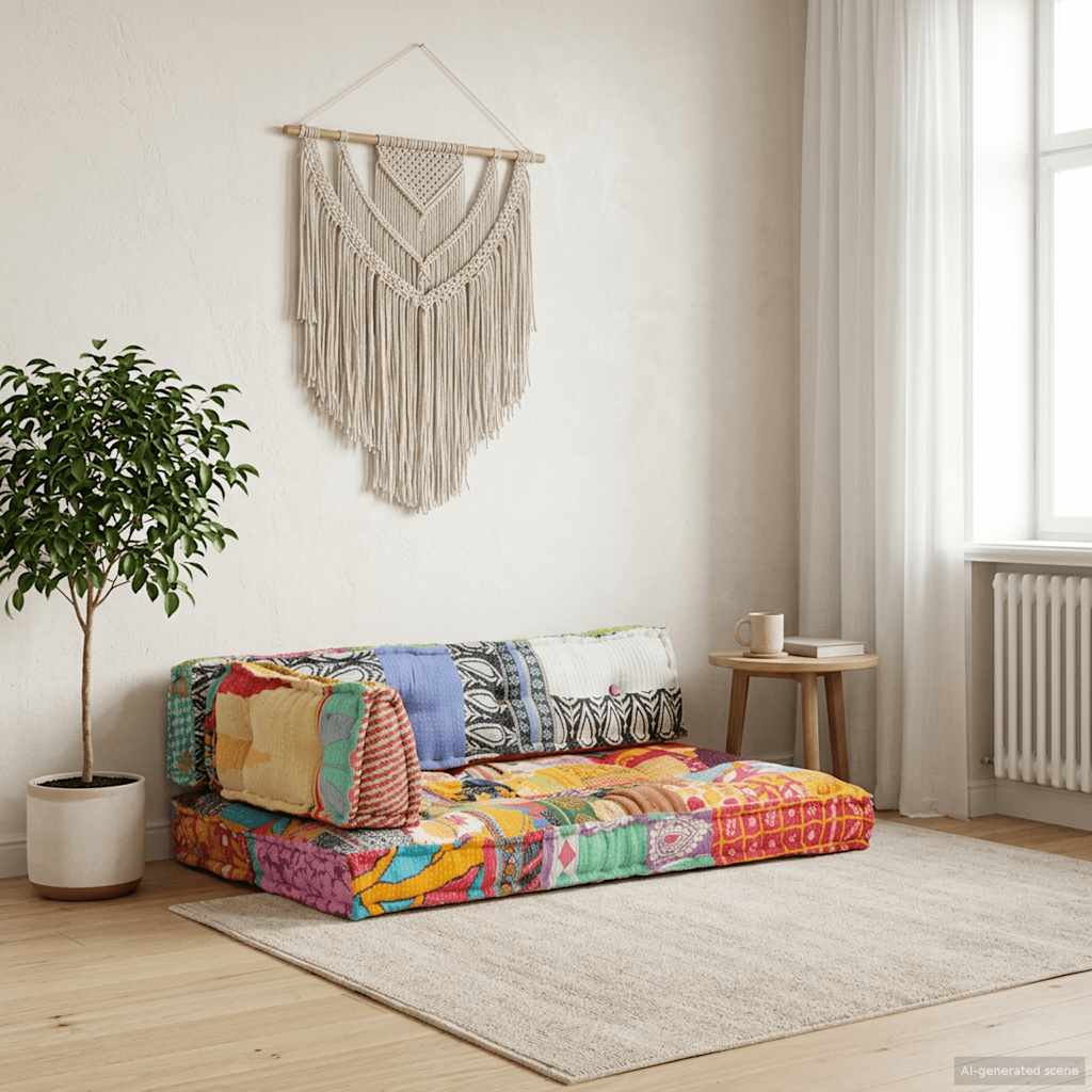 Bankkussen pallet stof patchwork meerkleurig is nu te koop bij PeponiXL, paradijselijk wonen!