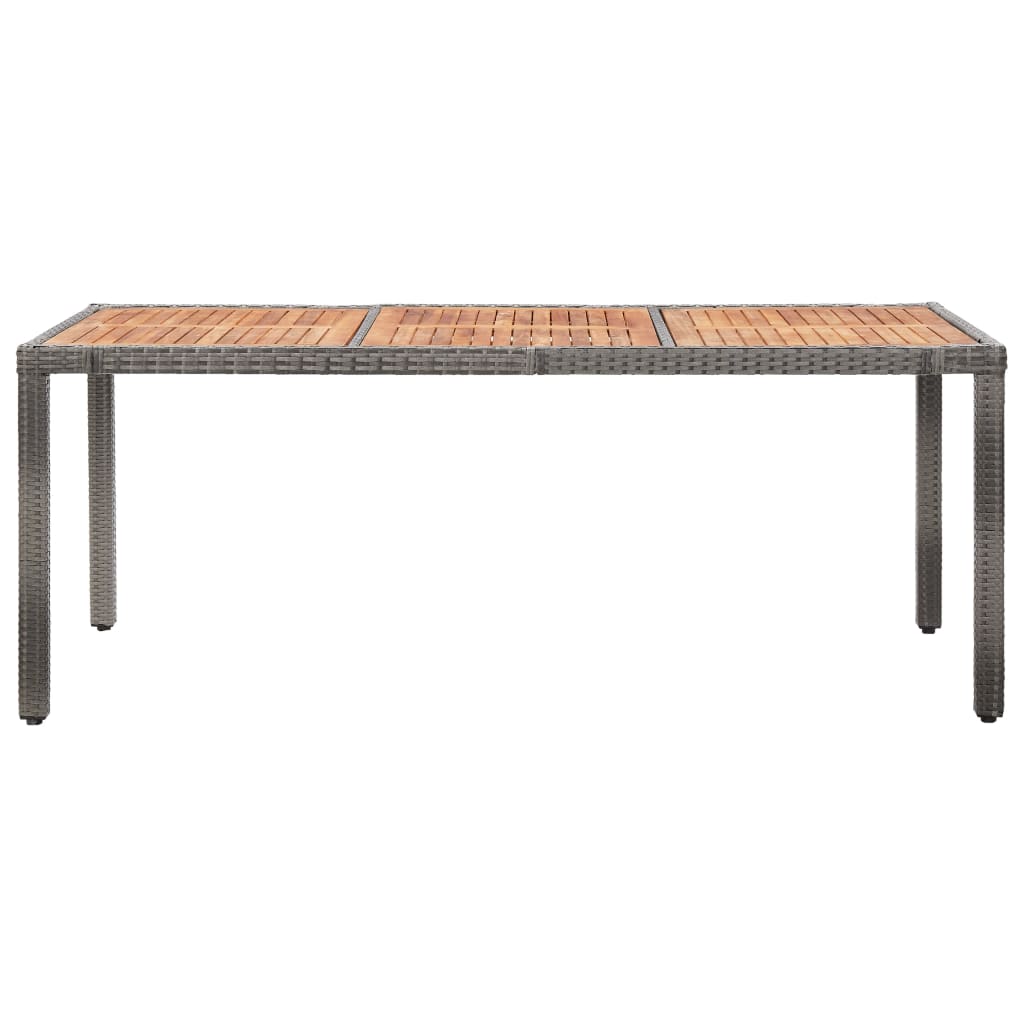 9-delige Tuinset met kussens poly rattan grijs is nu te koop bij PeponiXL, paradijselijk wonen!