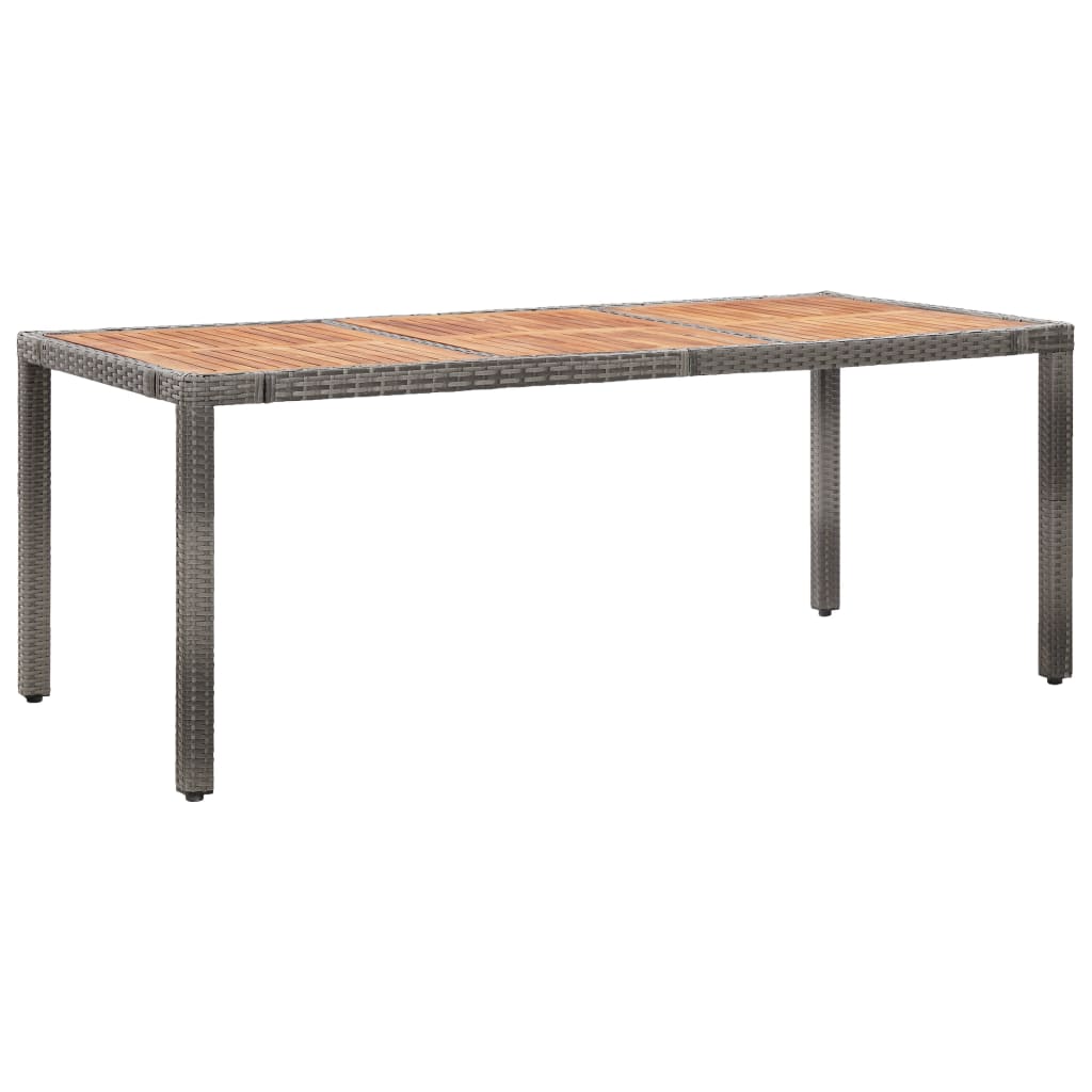 9-delige Tuinset met kussens poly rattan grijs is nu te koop bij PeponiXL, paradijselijk wonen!