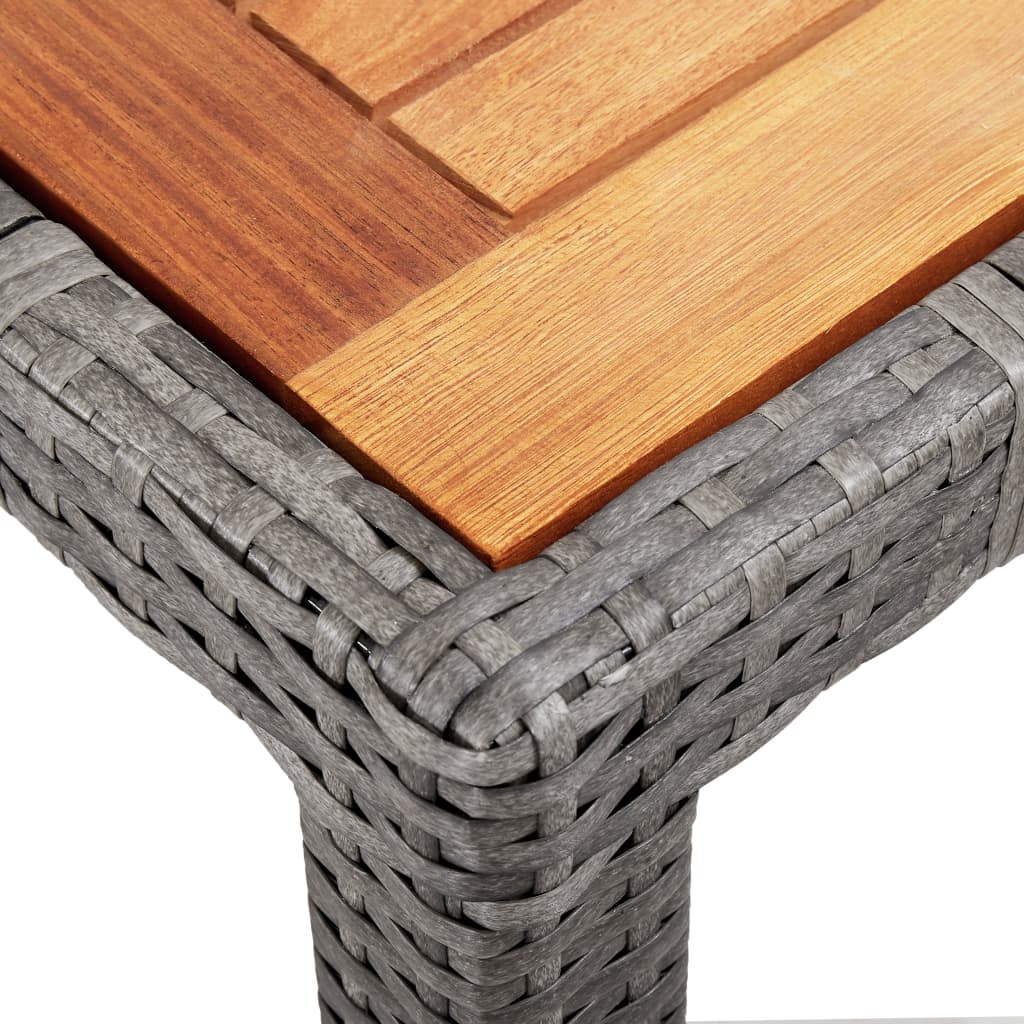 9-delige Tuinset met kussens poly rattan grijs is nu te koop bij PeponiXL, paradijselijk wonen!