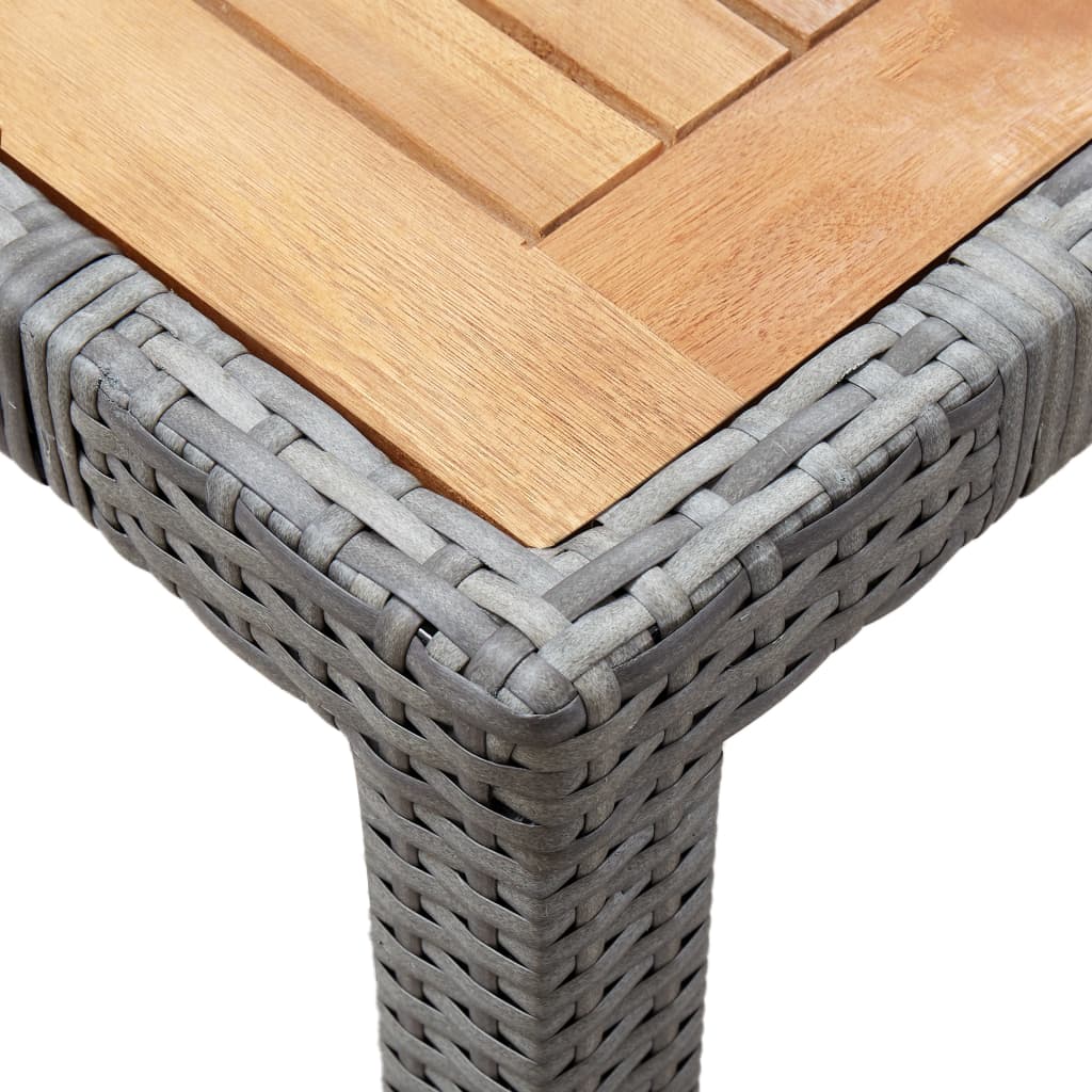 7-delige Tuinset met kussens poly rattan grijs is nu te koop bij PeponiXL, paradijselijk wonen!