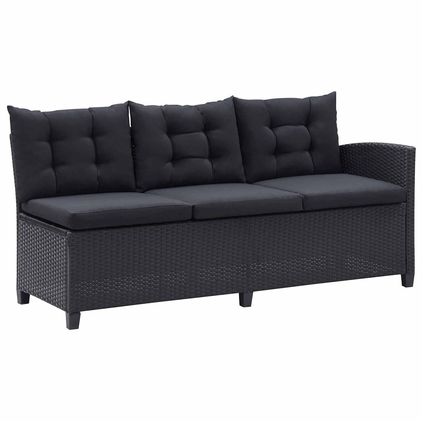 Buitenmeubelsets Zwart poly rattan is nu te koop bij PeponiXL, paradijselijk wonen!