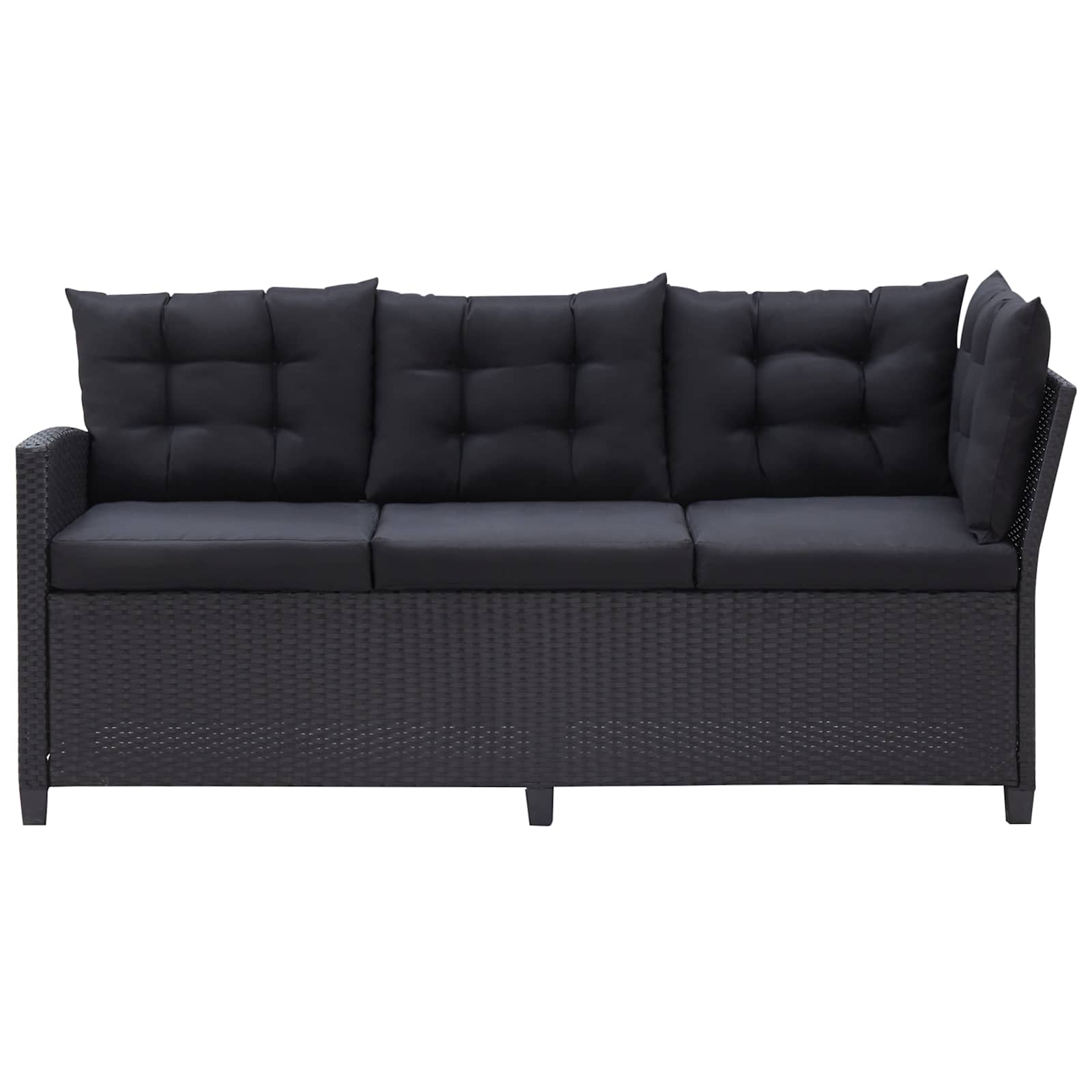 Buitenmeubelsets Zwart poly rattan is nu te koop bij PeponiXL, paradijselijk wonen!