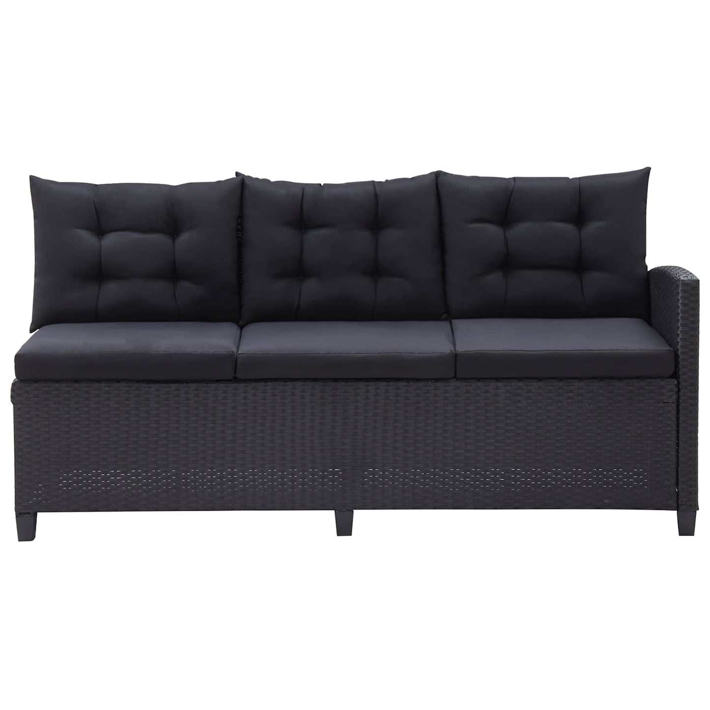 Buitenmeubelsets Zwart poly rattan is nu te koop bij PeponiXL, paradijselijk wonen!