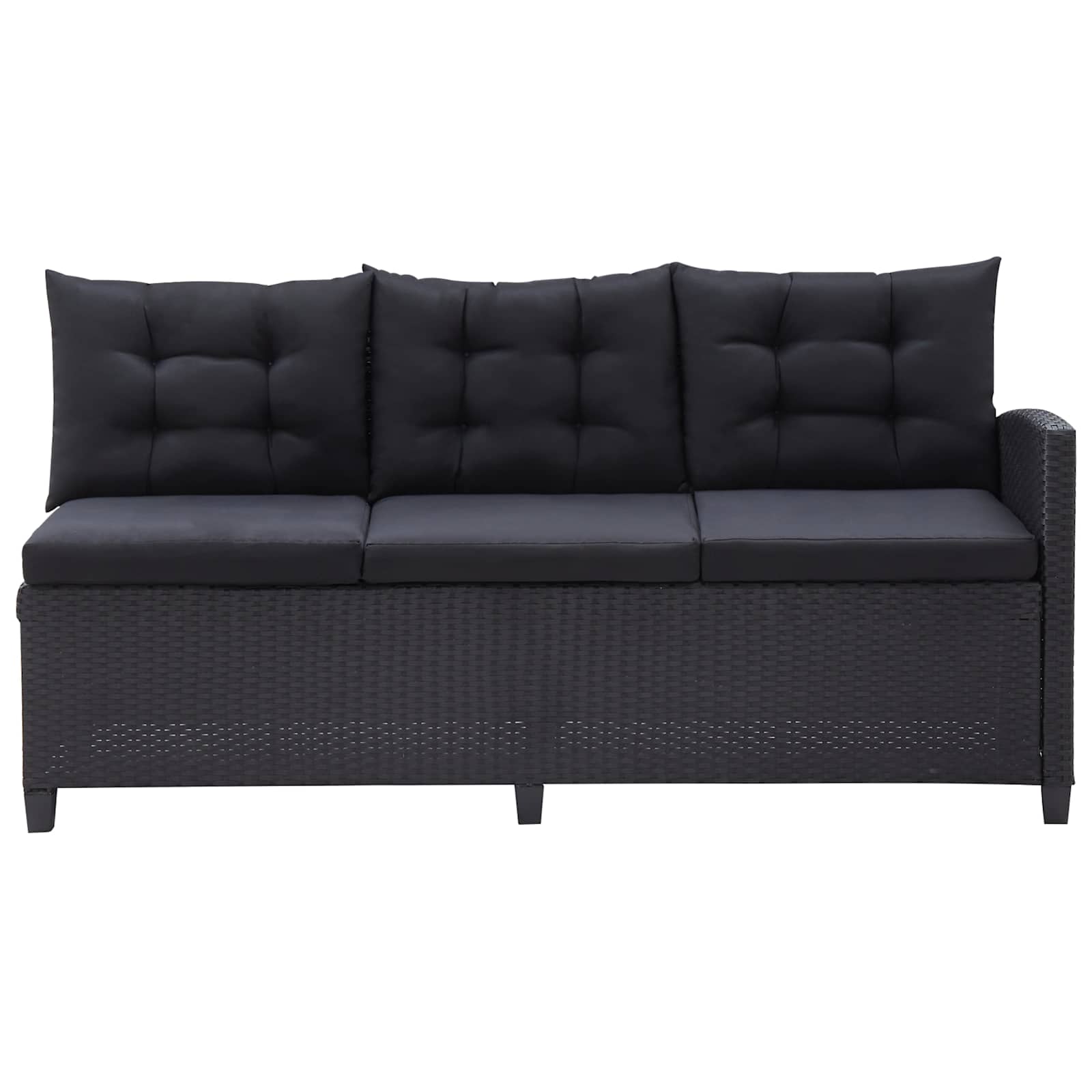 Buitenmeubelsets Zwart poly rattan is nu te koop bij PeponiXL, paradijselijk wonen!