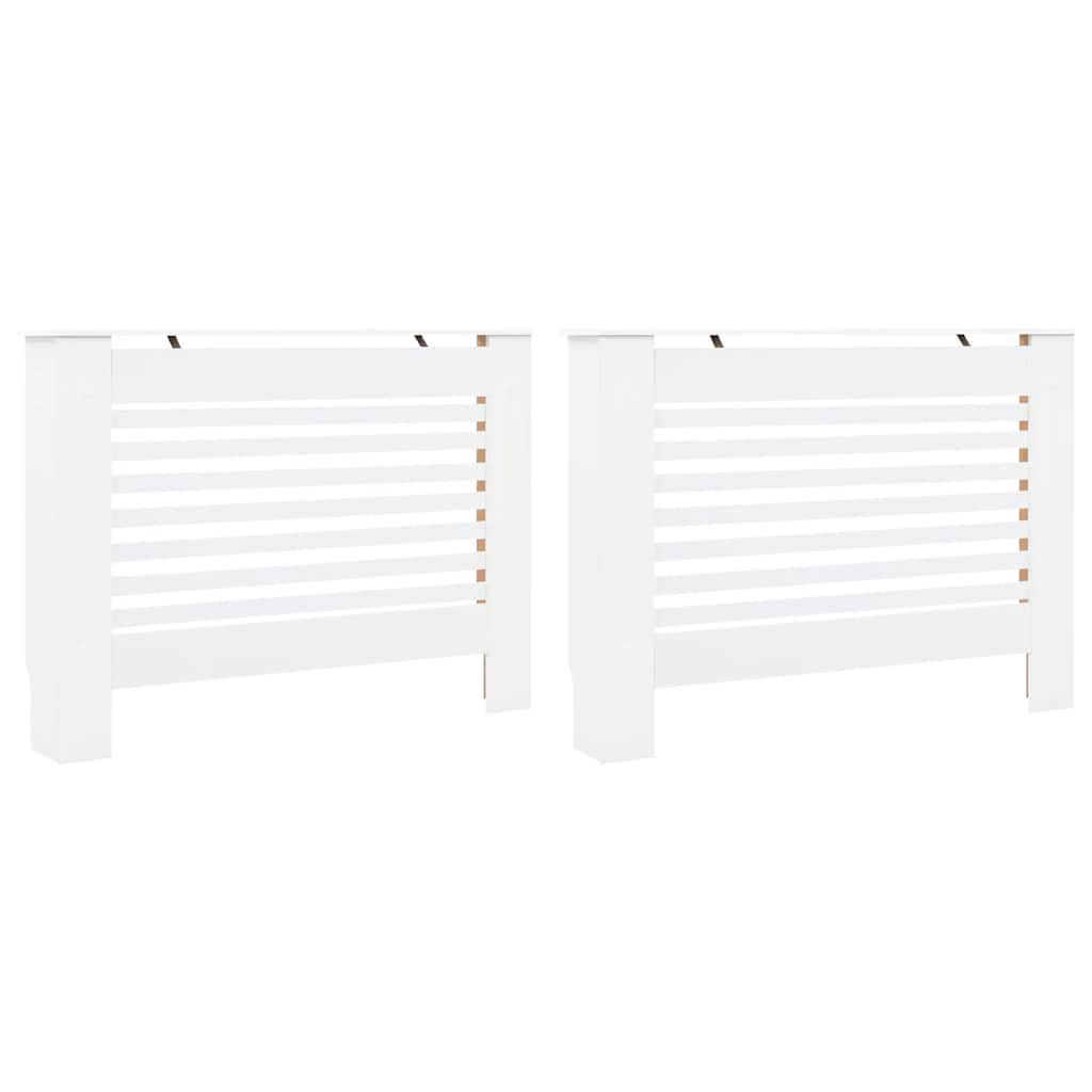 Radiatorombouwen 2 st 112x19x81,5 cm MDF wit is nu te koop bij PeponiXL, paradijselijk wonen!