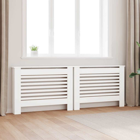 Radiatorombouwen 2 st 112x19x81,5 cm MDF wit is nu te koop bij PeponiXL, paradijselijk wonen!