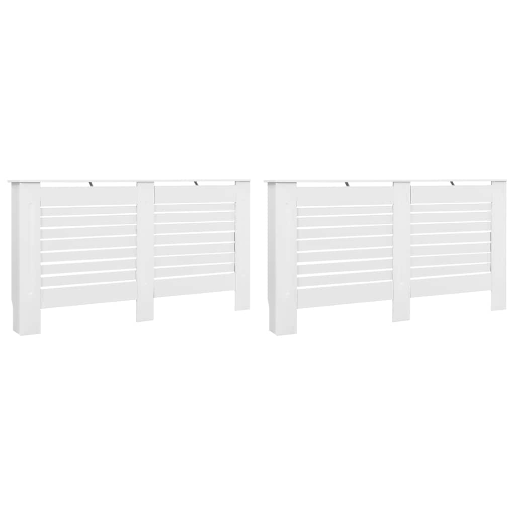 Radiatorombouwen 2 st 152x19x81,5 cm MDF wit is nu te koop bij PeponiXL, paradijselijk wonen!