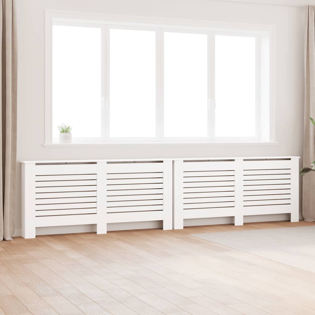 Radiatorombouwen 2 st 172x19x81,5 cm MDF wit is nu te koop bij PeponiXL, paradijselijk wonen!