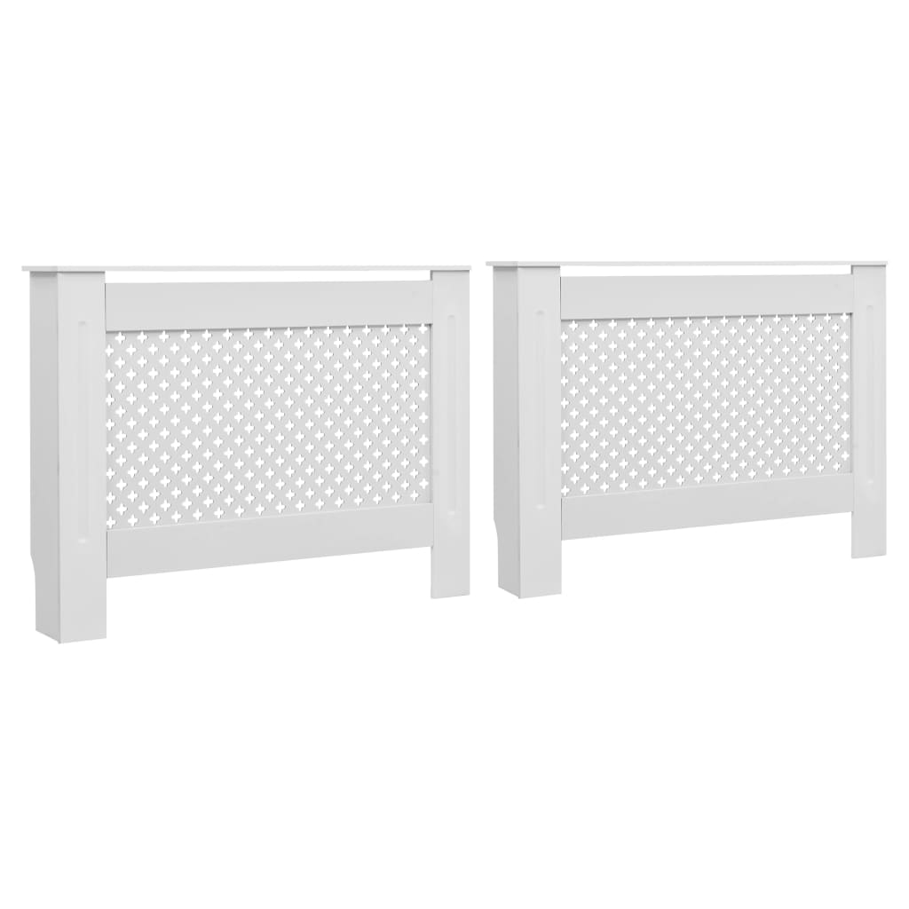 Radiatorombouwen 2 st 112x19x81,5 cm MDF wit is nu te koop bij PeponiXL, paradijselijk wonen!