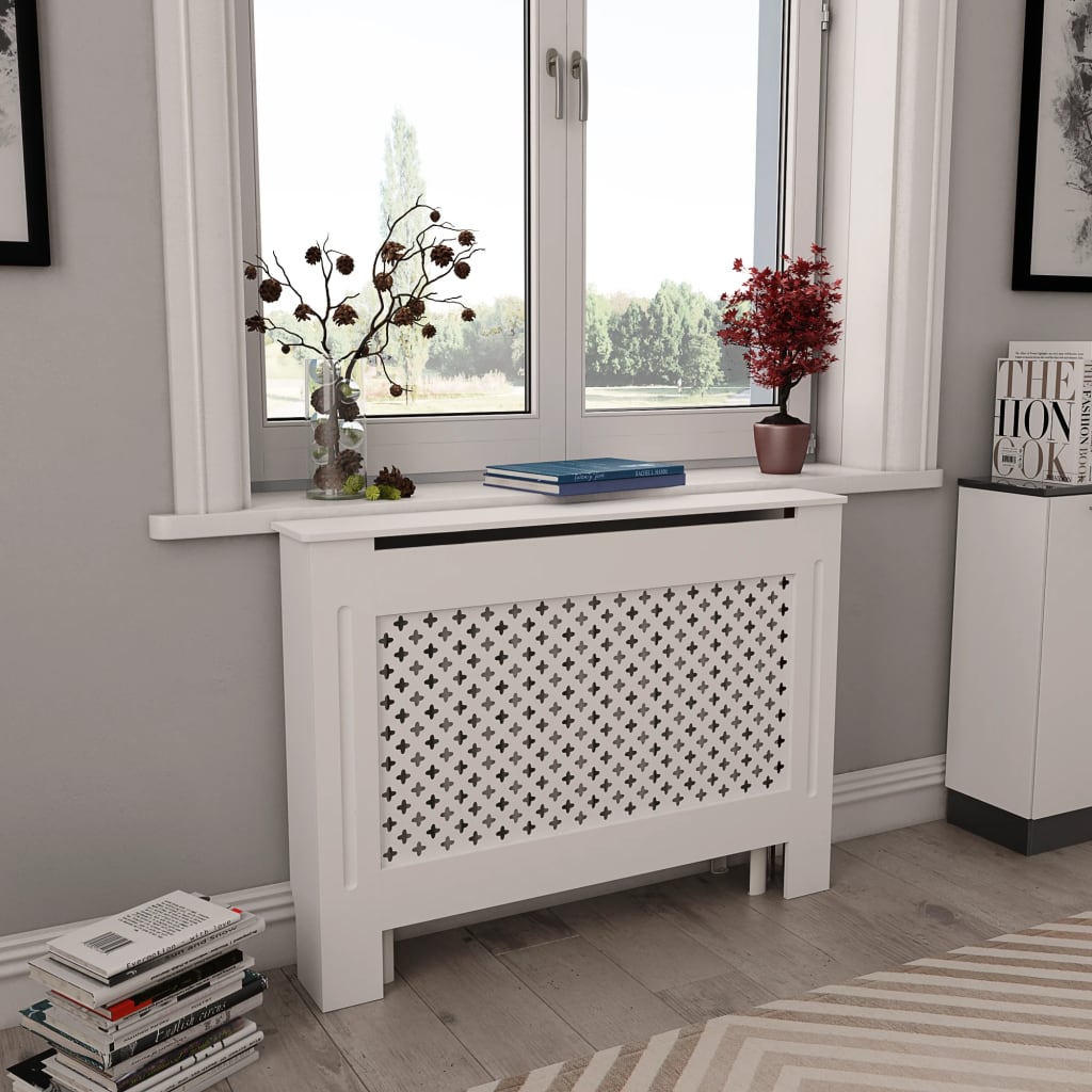 Radiatorombouwen 2 st 112x19x81,5 cm MDF wit is nu te koop bij PeponiXL, paradijselijk wonen!