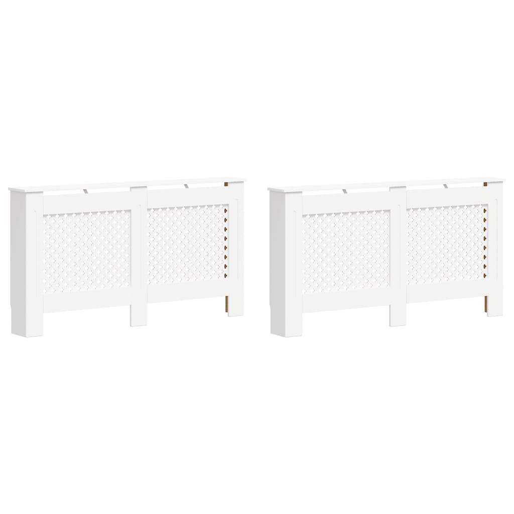 Radiatorombouwen 2 st 152x19x81,5 cm MDF wit is nu te koop bij PeponiXL, paradijselijk wonen!