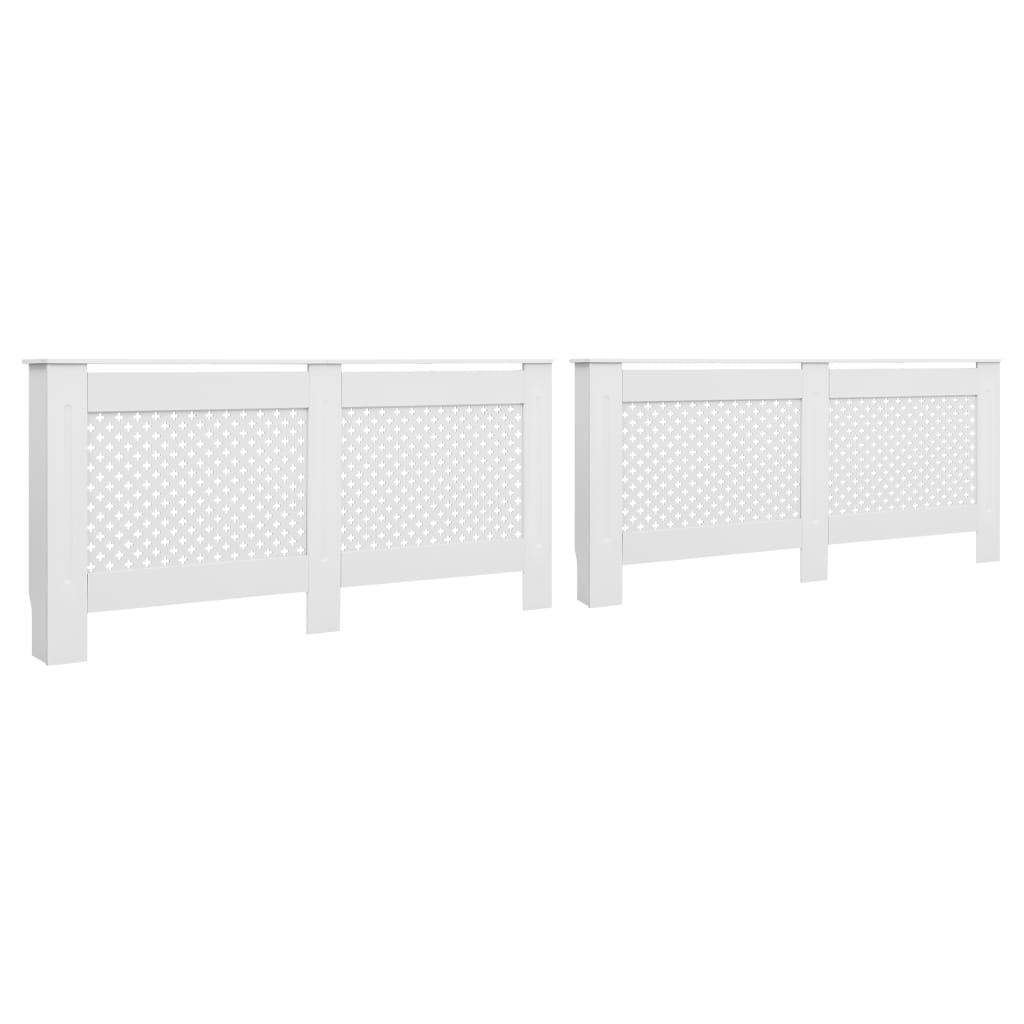Radiatorombouwen 2 st 172x19x81,5 cm MDF wit is nu te koop bij PeponiXL, paradijselijk wonen!