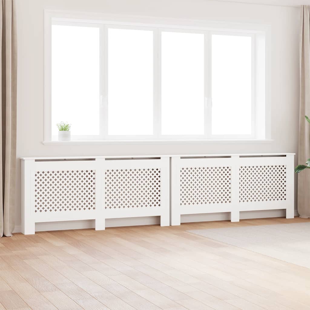 Radiatorombouwen 2 st 172x19x81,5 cm MDF wit is nu te koop bij PeponiXL, paradijselijk wonen!
