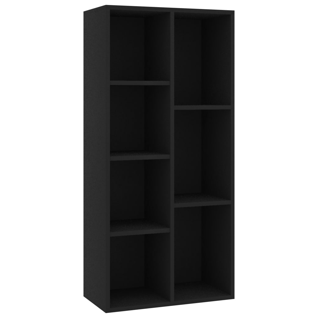 Boekenkast 50x25x106 cm bewerkt hout zwart is nu te koop bij PeponiXL, paradijselijk wonen!