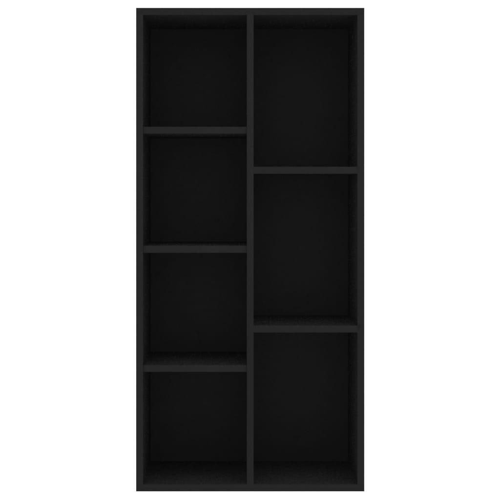 Boekenkast 50x25x106 cm bewerkt hout zwart is nu te koop bij PeponiXL, paradijselijk wonen!
