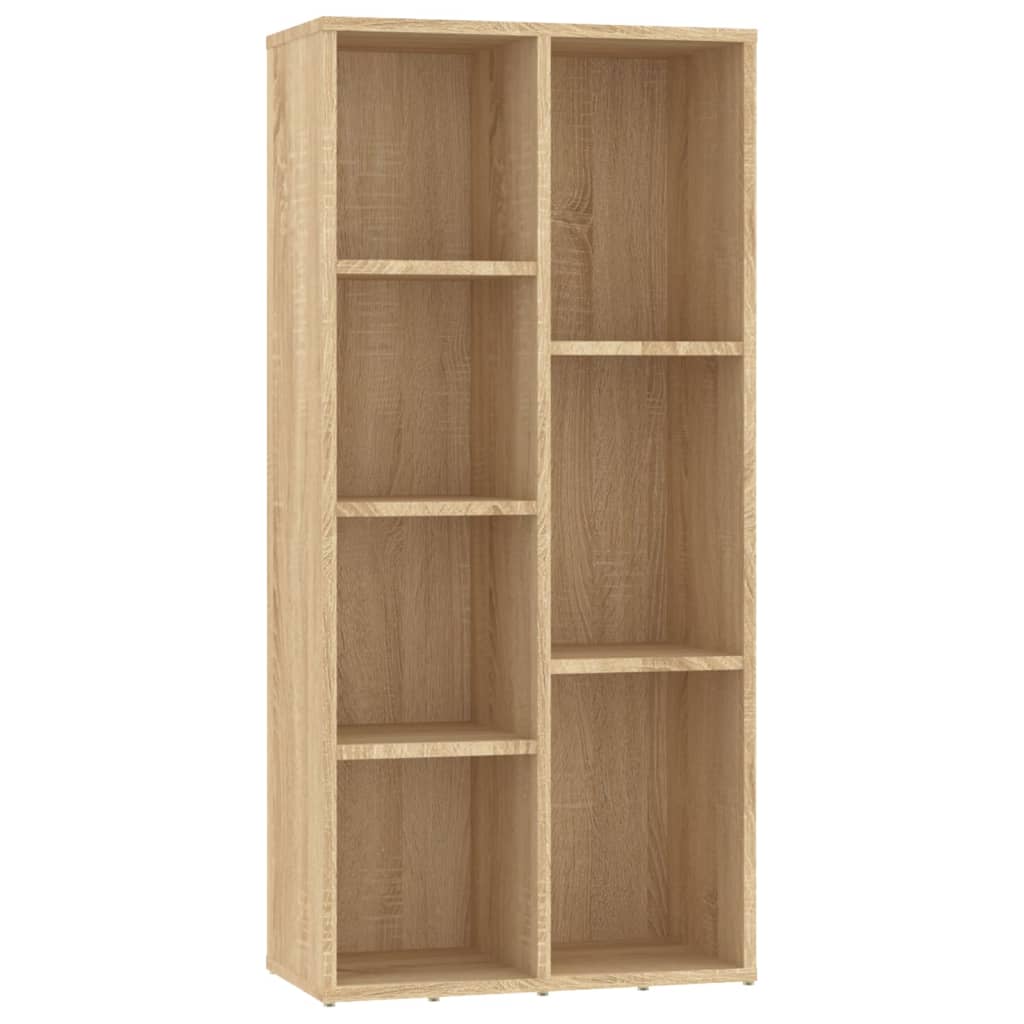 Boekenkast 50x25x106 cm bewerkt hout sonoma eikenkleurig is nu te koop bij PeponiXL, paradijselijk wonen!