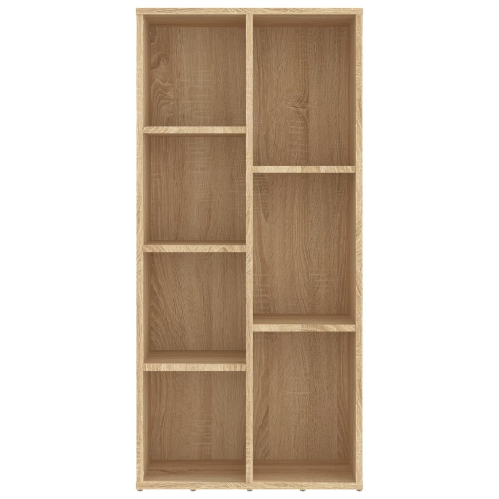 Boekenkast 50x25x106 cm bewerkt hout sonoma eikenkleurig is nu te koop bij PeponiXL, paradijselijk wonen!