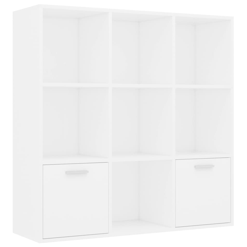 Boekenkast 98x30x98 cm bewerkt hout wit is nu te koop bij PeponiXL, paradijselijk wonen!