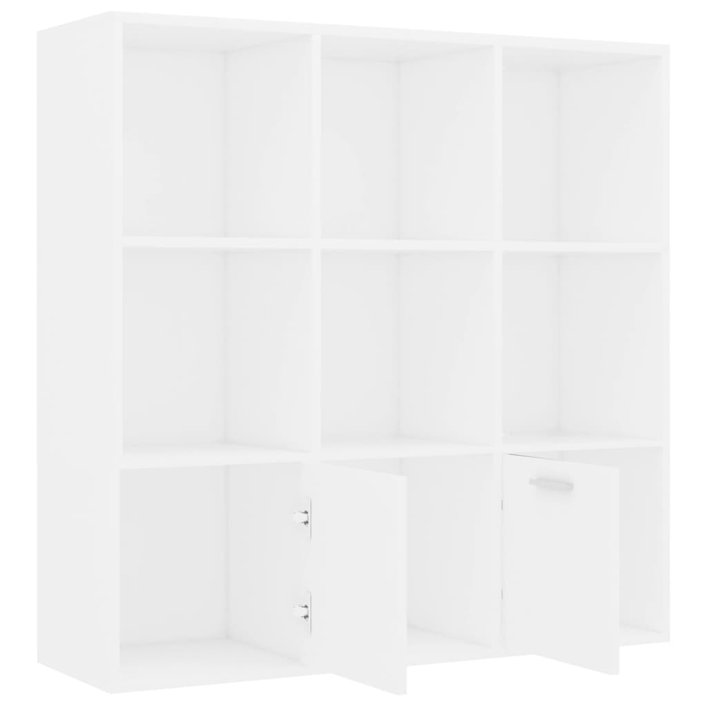 Boekenkast 98x30x98 cm bewerkt hout wit is nu te koop bij PeponiXL, paradijselijk wonen!