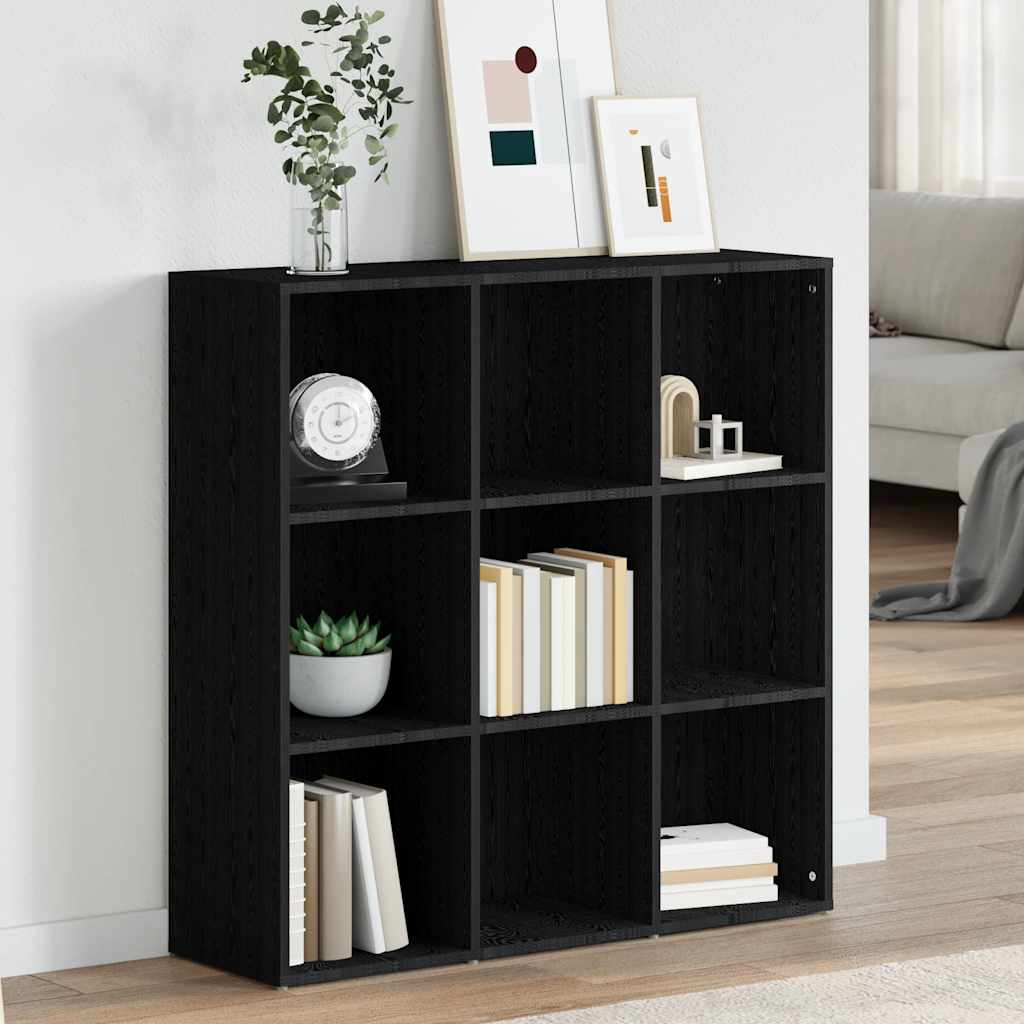 Boekenkast 98x29x97,5 cm bewerkt hout zwart is nu te koop bij PeponiXL, paradijselijk wonen!