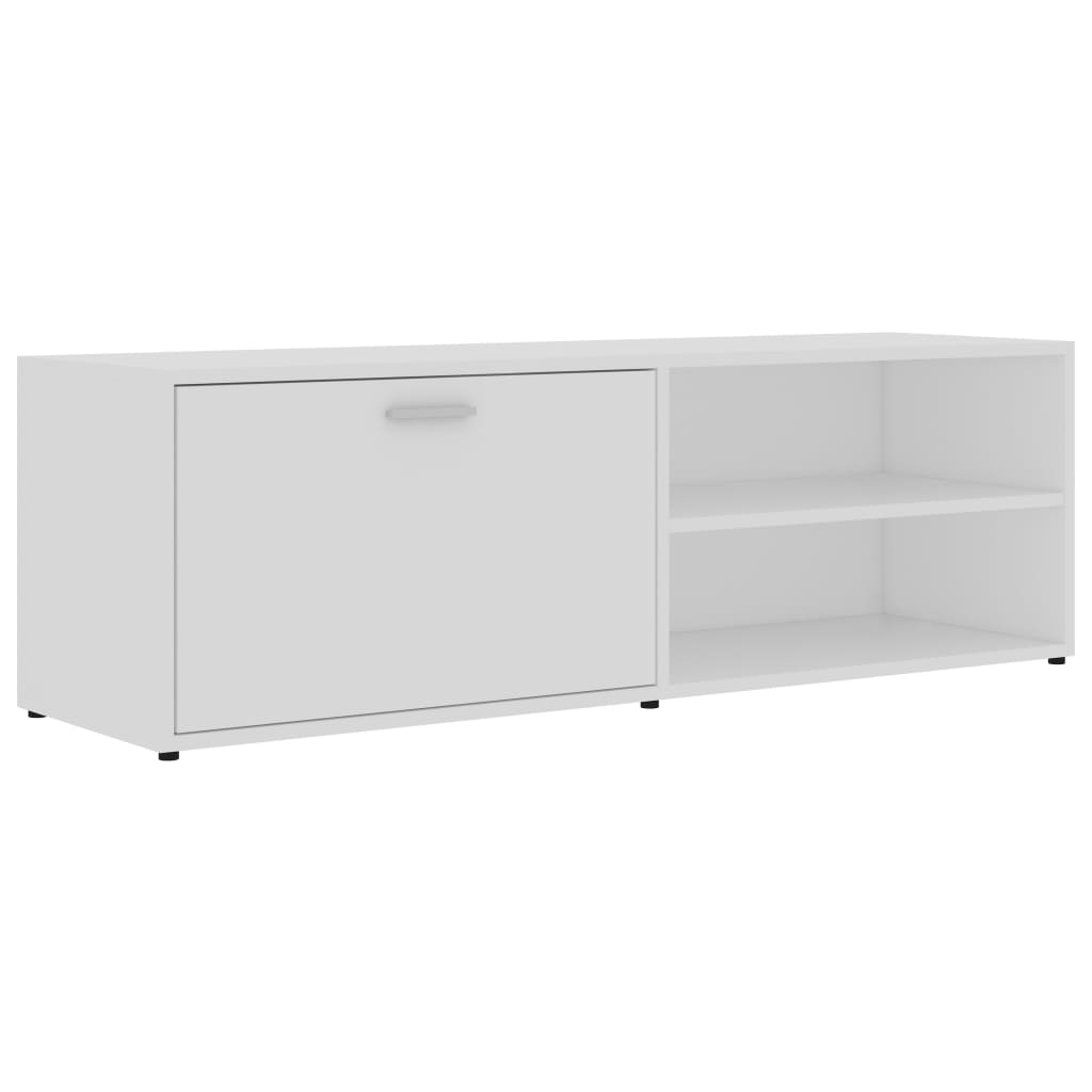 Tv-meubel 120x34x37 cm bewerkt hout wit is nu te koop bij PeponiXL, paradijselijk wonen!