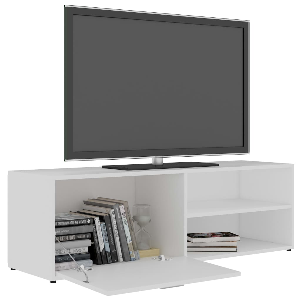 Tv-meubel 120x34x37 cm bewerkt hout wit is nu te koop bij PeponiXL, paradijselijk wonen!