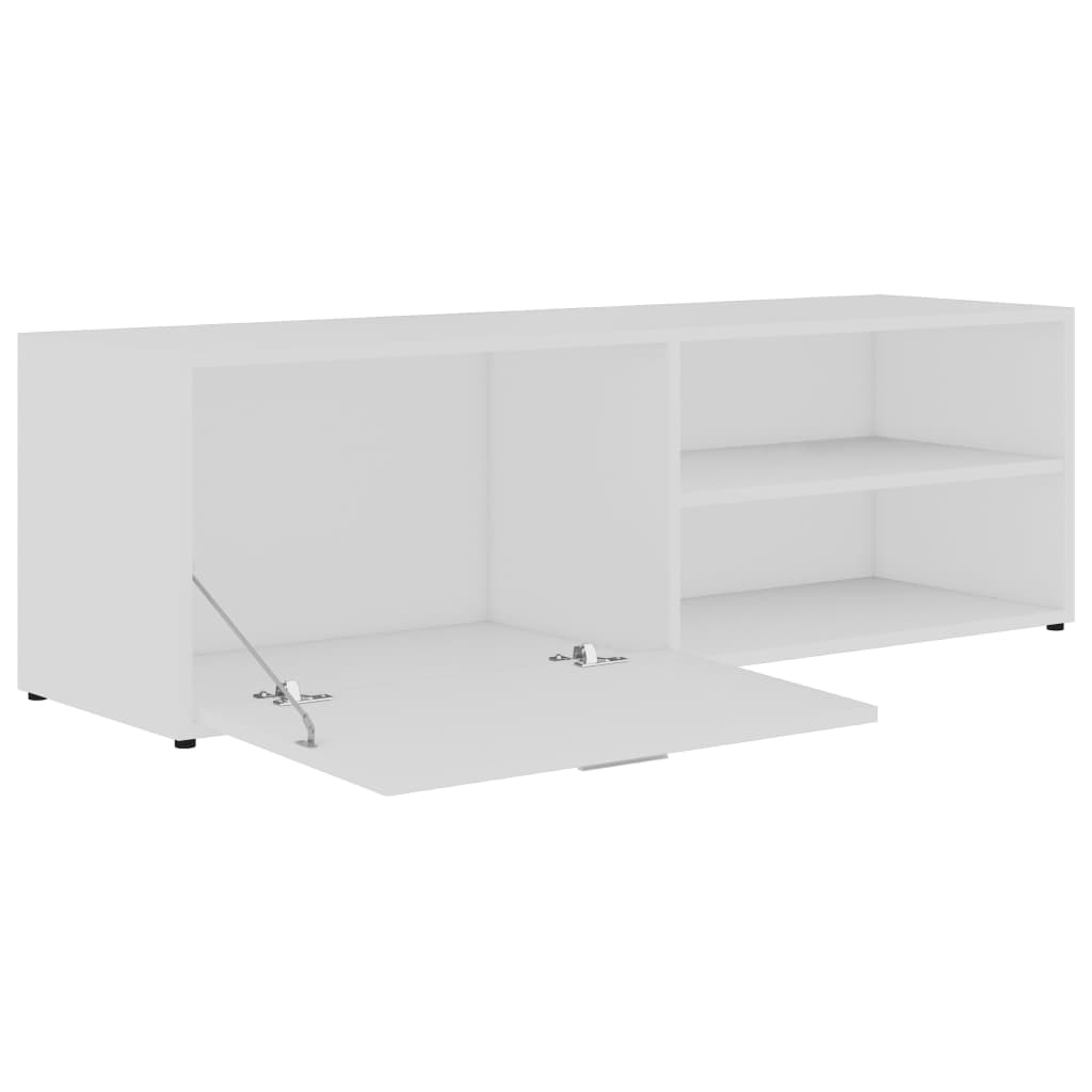 Tv-meubel 120x34x37 cm bewerkt hout wit is nu te koop bij PeponiXL, paradijselijk wonen!