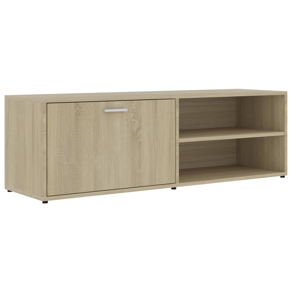 Tv-meubel 120x34x37 cm bewerkt hout sonoma eikenkleurig is nu te koop bij PeponiXL, paradijselijk wonen!