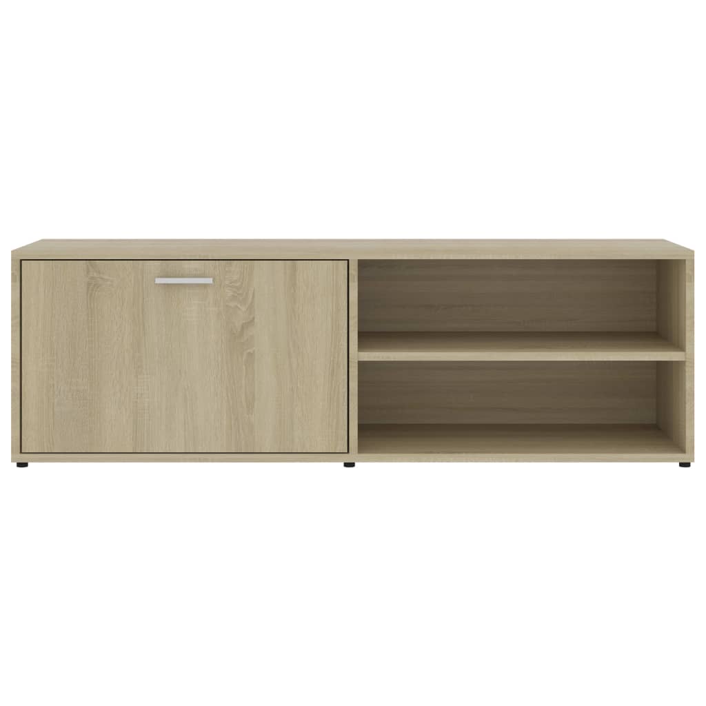 Tv-meubel 120x34x37 cm bewerkt hout sonoma eikenkleurig is nu te koop bij PeponiXL, paradijselijk wonen!