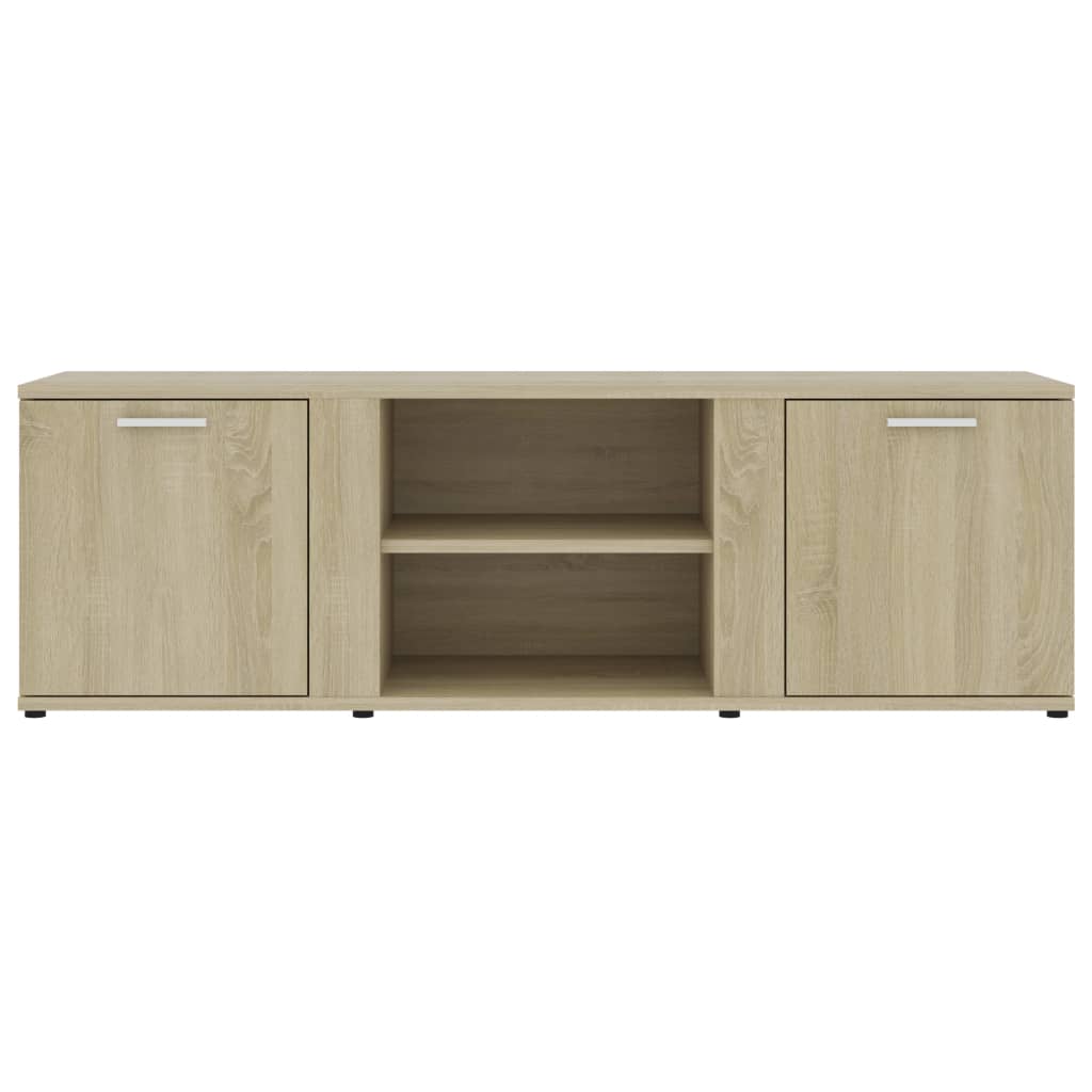 Tv-meubel 120x34x37 cm bewerkt hout sonoma eikenkleurig is nu te koop bij PeponiXL, paradijselijk wonen!