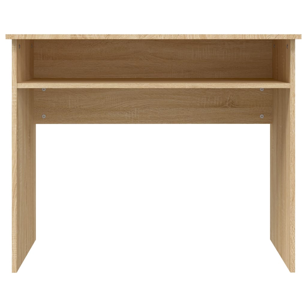 Bureau 90x50x74 cm bewerkt hout sonoma eikenkleurig is nu te koop bij PeponiXL, paradijselijk wonen!
